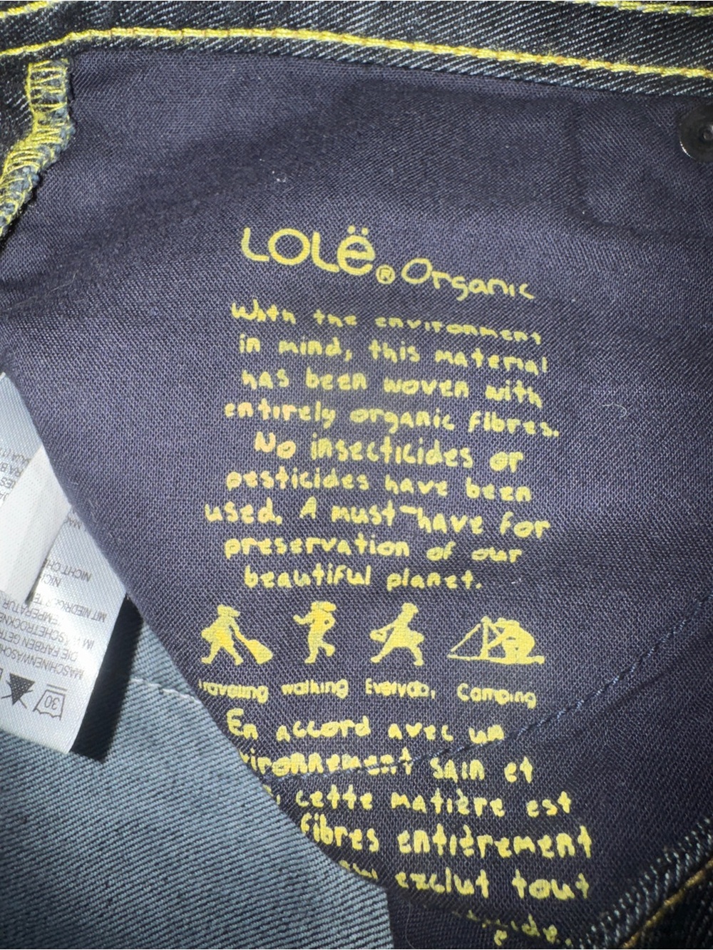 Lole Organic black jeans size 14 - Picture 4 of 9
